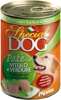 Patè per cani con vitello e verdure, 400 g