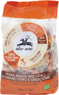 Penne rigate di grano duro e lenticchie BIO, 500 g