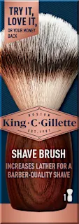 Pennello da barba King C. Gillette, 1 pz