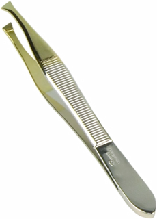 Pinzetta obliqua oro, 1 pz