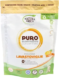 Polvere lavastoviglie con brillantante naturale, 250 g
