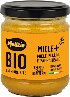 Preparazione a base di miele millefiori, polline e pappa reale Miele+, 250 g