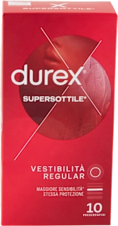 Preservativi supersottili vestibilità regular, 10 pz