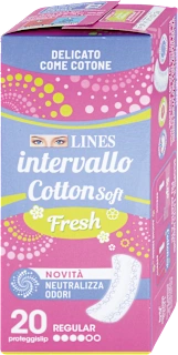 Proteggislip intervallo Cotton Soft Fresh Regular distesi, 20 pz