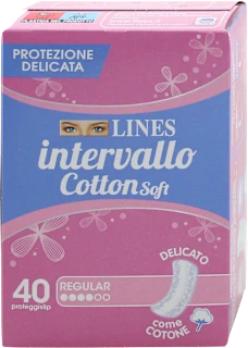 Proteggislip intervallo Cotton Soft Regular distesi, 40 pz