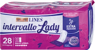 Proteggislip intervallo Lady Maxi Long ripiegati, 28 pz