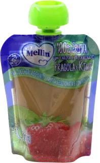 Purea di 100% fragola e kiwi, 90 g