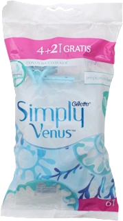 Rasoio da donna usa e getta 2 lame Venus Simply, 6 pz
