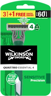 Rasoio usa e getta Essential 4 Sensitive, 4 pz