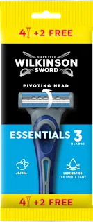 Rasoio usa e getta Extra Essential 3 Regular, 6 pz