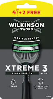 Rasoio usa e getta Xtreme 3 Black, 6 pz