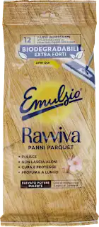 Ravviva panni parquet con olio di mandorla e legno di sandalo, 12 pz