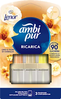 Ricarica 3volution Oro e fiori di vaniglia, 20 ml