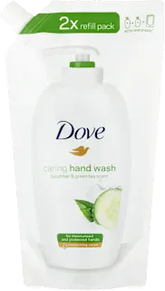 Ricarica sapone liquido cetriolo e tè verde, 500 ml