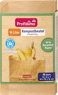 Sacchetti per rifiuti organici, 10 l