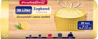Sacchetti per spazzatura profumati da 30 l con cordoncino, 20 pz