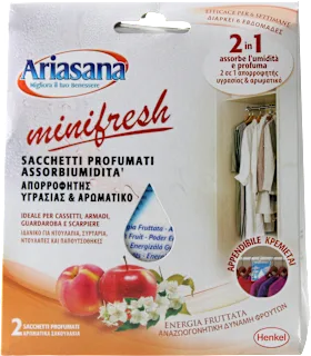 Sacchetti profumati assorbiumidità energia fruttata minifresh, 2 pz