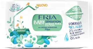 Salviette detergenti BABY SENSATION ACQUA PURA, 70 pz