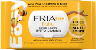 Salviette idratanti Easy Baby con aloe vera e miele, 110 pz