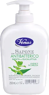 Sapone liquido con antibatterico menta ed eucalipto, 250 ml