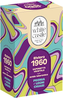 Sapone solido Riviera 1960 Peonia e legni chiari, 100 g