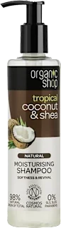 Shampoo idratante al cocco bio e burro di karité bio, 280 ml