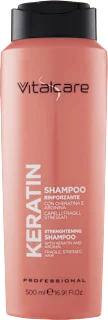 Shampoo rinforzante con cheratina e arginina, 500 ml