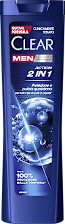 Shampoo uomo anti-forfora Action 2in1, 225 ml