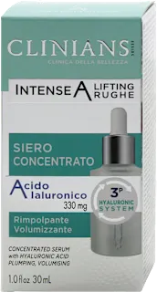 Siero concentrato con acido ialuronico Intense A Lifting rughe, 30 ml
