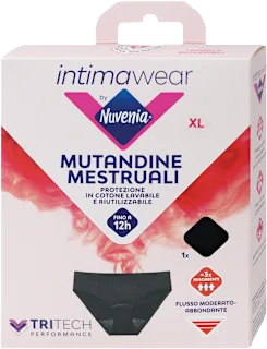 Slip mestruali taglia XL, 1 pz