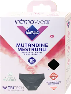 Slip mestruali taglia XS, 1 pz