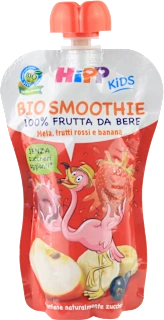 Smoothie BIO con mela, frutti rossi e banana, 120 g
