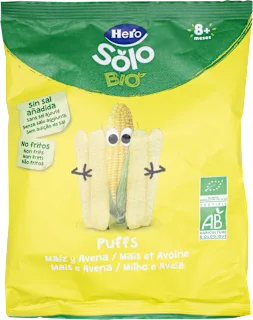 Snack Puffs mais e avena biologici, 25 g