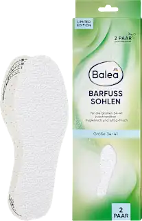 Solette per piedi scalzi - tg. 34-41, 4 pz