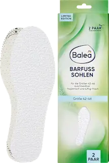 Solette per piedi scalzi - tg. 42-46, 4 pz