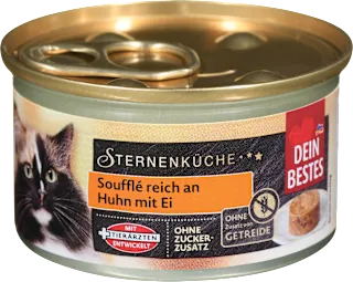 Souﬄé di uova per gatti ricco di pollo, 85 g