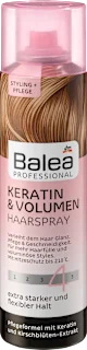 Spray per capelli tenuta flessibile extra forte con cheratina a effetto volumizzante, 250 ml