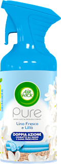 Spray pure per ambienti Lino Fresco e Lillà, 250 ml