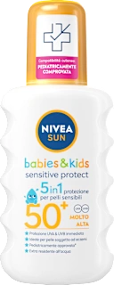 Spray solare 5in1 Sensitive Protect SPF50+ per bambini e neonati, 200 ml