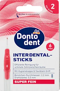 Stick interdentali super sottili ISO 2, 6 pz