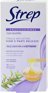 Strisce depilatorie viso e parti delicate Professional, 10 pz