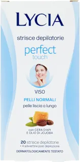 Strisce depilatorie viso pelli normali, 20 pz