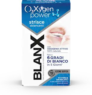 Strisce sbiancanti O₃Xygen power, 10 pz