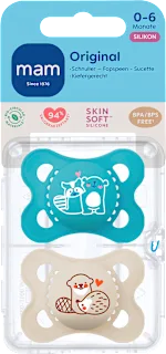 Succhietto Original Pure 0-6 mesi assort., 2 pz