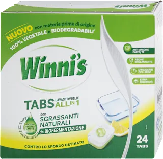 Tabs lavastoviglie All in 1 al limone, 24 pz