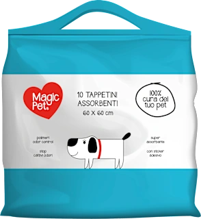 Tappetini assorbenti per cani 60x60 cm, 10 pz