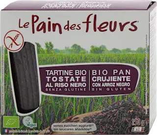 Tartine croccanti bio al riso nero, 150 g