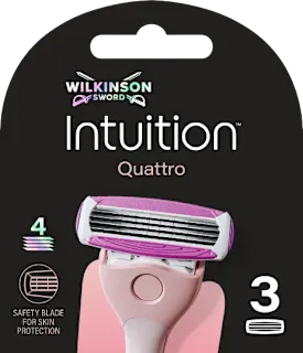 Testine di ricambio Intuition Quattro 4 lame, 3 pz