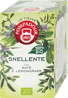 Tisana bio snellente con matè e lemon grass, 15 pz
