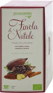 Tisana biologica dell'inverno Favola di Natale con rooibos, cacao, cannella e zenzero, 45 g